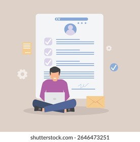 Solicitud de contratación de empleo, Ilustraciones vectoriales