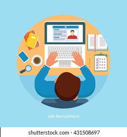 Job recruitment concept