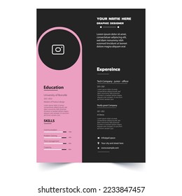 job resume creative design 2023