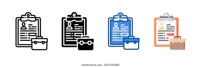 Conjunto de conjuntos de ícones de continuação de trabalho. Coleção de ícones de estilo múltiplo perfeita para sites, aplicativos e apresentações. Coleção de ícones de vetor simples