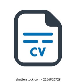 Job resume icon.file (vector illustration)