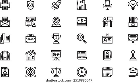 Job resume icons High-Quality Vector Icons Collection with Editable Stroke. Ideal for Professional and Creative Projects.