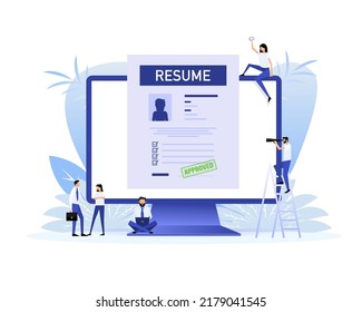 Job resume vector illustration concept. Business vector icon
