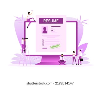 Job resume vector illustration concept. Business vector icon