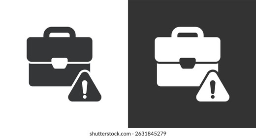 Job risk icon. Solid glyph series icon