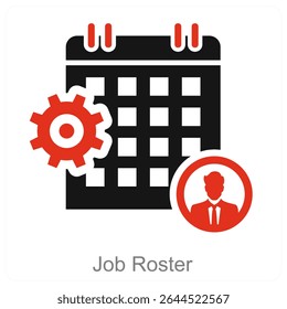 Diseño de concepto de icono de Vector de lista de trabajo