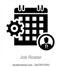 Diseño de concepto de icono de Vector de lista de trabajo