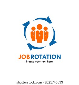 job rotation logo template illustration