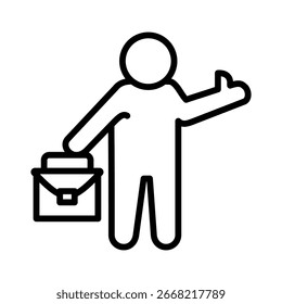 Elemento de icono de satisfacción laboral para el diseño