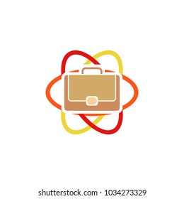 Job Science Atom Logo Icon Design