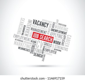 job search background text