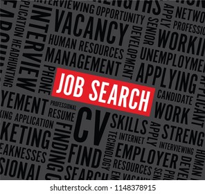 job search background text