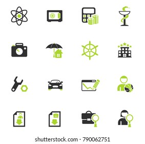 job search color vector icons for web and user interface design