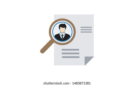 Job search concept icon - vector