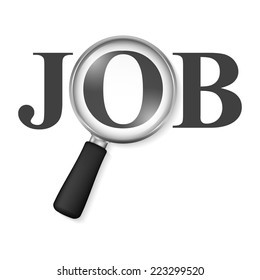 Job search concept, vector eps10 illustration
