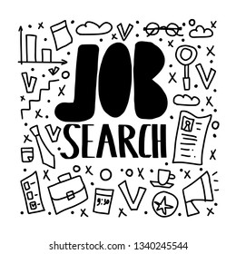 Job search concept. Vector  illustration.