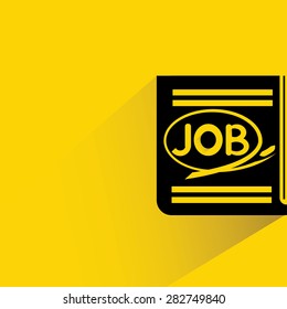 job search, flat and shadow theme