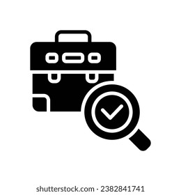 job search glyph icon. vector icon for your website, mobile, presentation, and logo design.