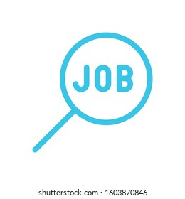Job search icon. Search icon