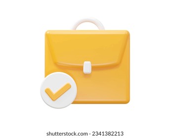 Icono de búsqueda de trabajo Ilustración 3d