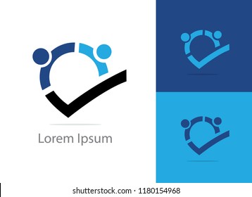 Job search icon, Choose people for hire symbol. Job or employee logo, Recruitment agency vector illustration.