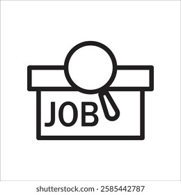 Job search icon, Each Job represents an action that needs to be performed, such as sending an email, processing a file, or processing data