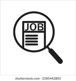 Job search icon, Each Job represents an action that needs to be performed, such as sending an email, processing a file, or processing data