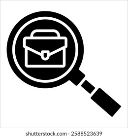 Job Search Icon Element For Design