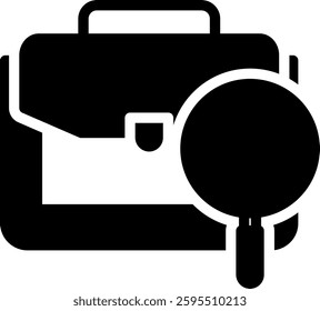 Job Search Icon Element For Design