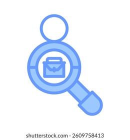 Job Search Icon Element for Design