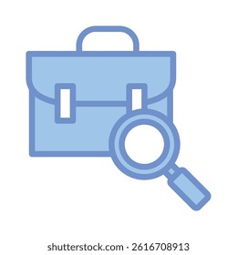 Job Search Icon Element For Design