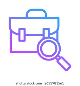 Icon-Element für die Auftragssuche für das Design