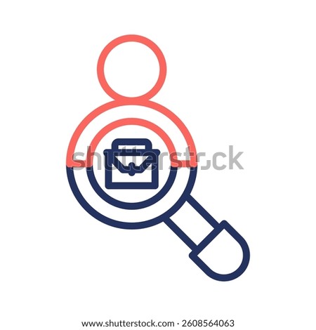 Job Search Icon Element for Design