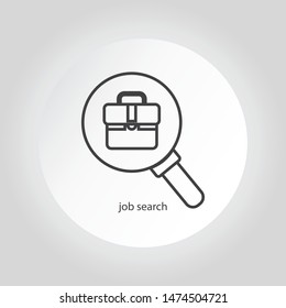 Job search icon with gradient background
