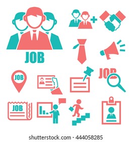 job search icon set
