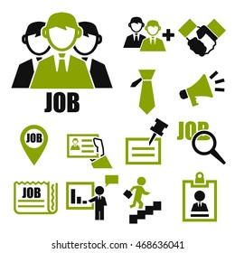 job search icon set
