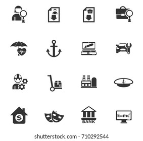 job search icon set