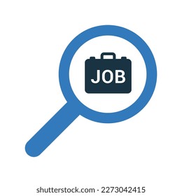 Icono de Búsqueda de trabajo. Gráficos vectoriales simples.