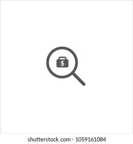 Job search icon vector