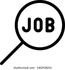 Job search icon vector item