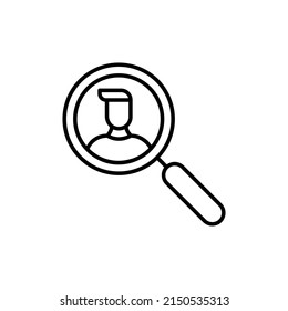 job search icon in vector. logotype