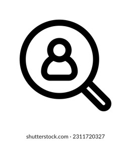 job search icon for your website, mobile, presentation, and logo design.