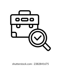 job search line icon. vector icon for your website, mobile, presentation, and logo design.