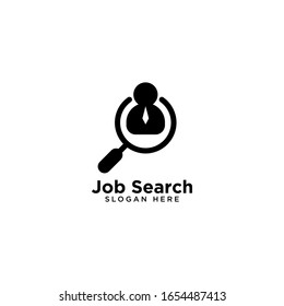 Job Search Logo Template vector illustration design