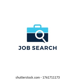 job search logo vector icon illustration