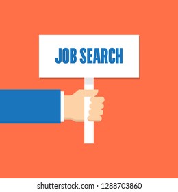 JOB SEARCH MEGAPHONE LINE FLAT