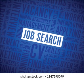 job search text background