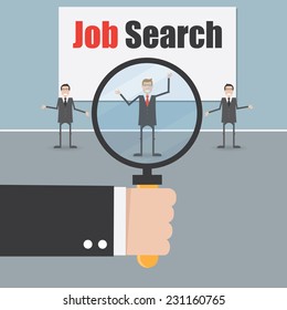 Job search under magnifying glass