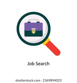 Job Search vector Flat Icon Design illustration. Symbol on White background EPS 10 File 