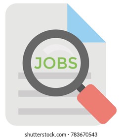 
Job Search Vector Icon
